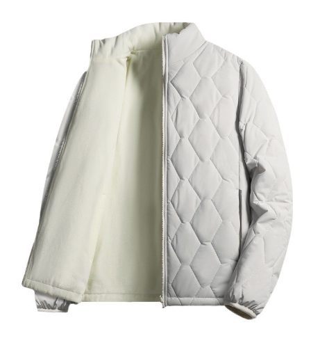 Men’s Padded Casual Jacket – Warm Single-Piece Outerwear – USA