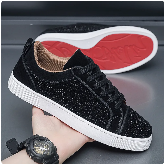 Men’s Spark Casual Sneakers – Modern Low-Top Lace-Up Shoes
