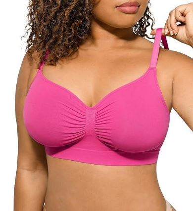 Wireless Plus Size Seamless Push-Up Bra – Comfortable Shaping Bra for Women