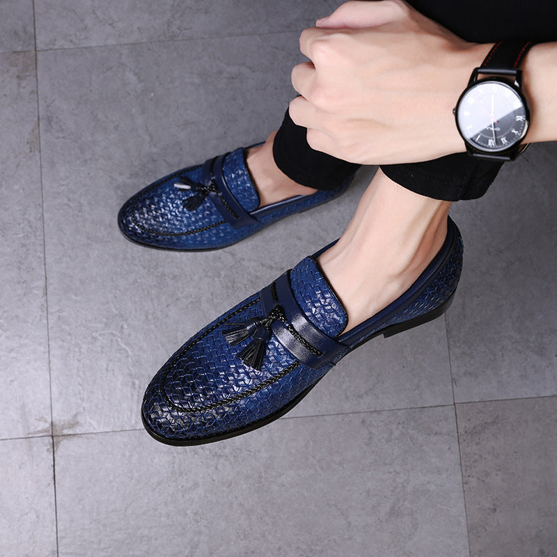 Men’s Fringe Leather Loafers – British Style Dress Shoes
