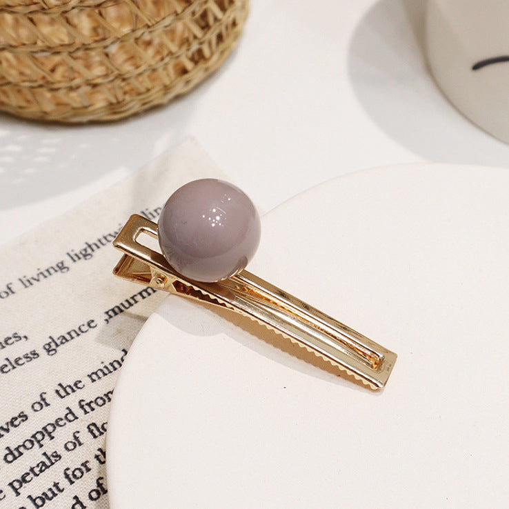 Korean Cute Candy Color Duckbill Hair Clips Set – Colorful Styling Clips for Women
