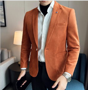 Imperador Men’s Korean Slim Fit Blazer – Single Button Smart Casual Jacket, P–XGG