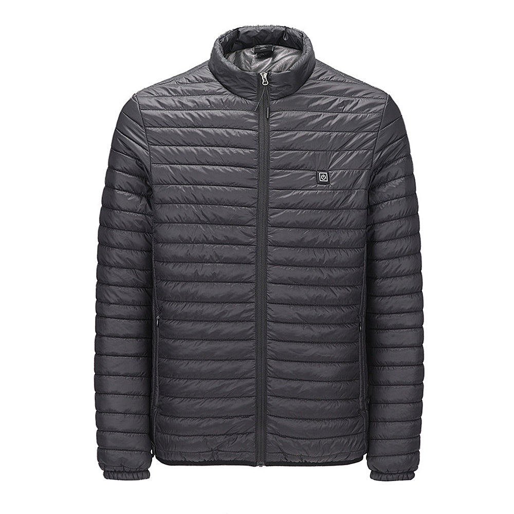 Men’s Smart USB Heated Winter Jacket – Lightweight Electric Heating Cardigan, Black, M–5XL
