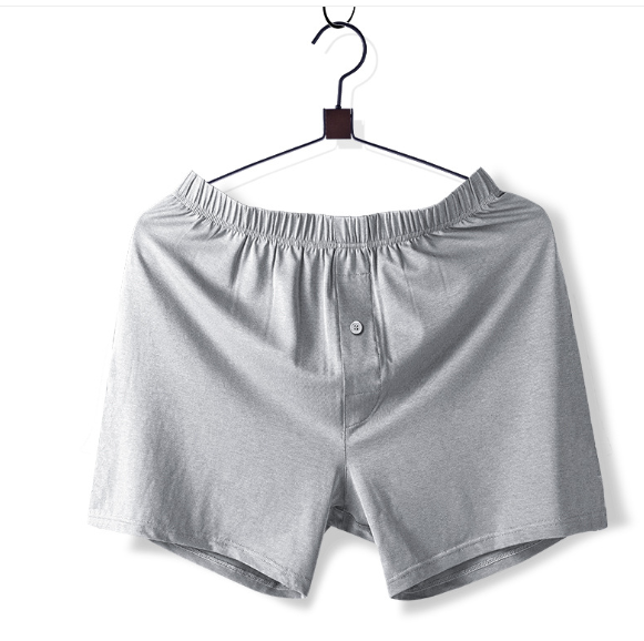 Mid-Waist Men’s Cotton Home Pants – Breathable Relaxed Lounge Shorts