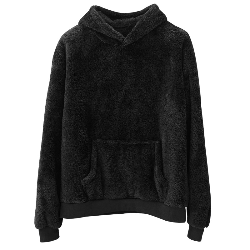 Men’s Velvet Hoodie – Soft Casual Pullover Sweatshirt, 6 Colors, S–3XL