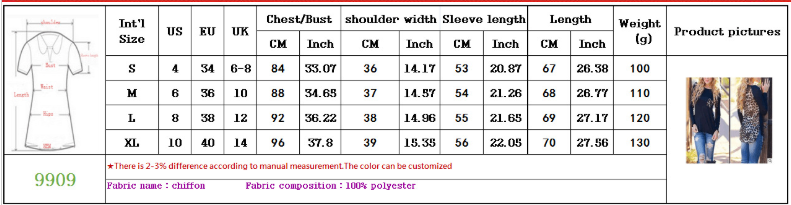 Women's Leopard Print Chiffon T-Shirt – Long Sleeve Pocket Top