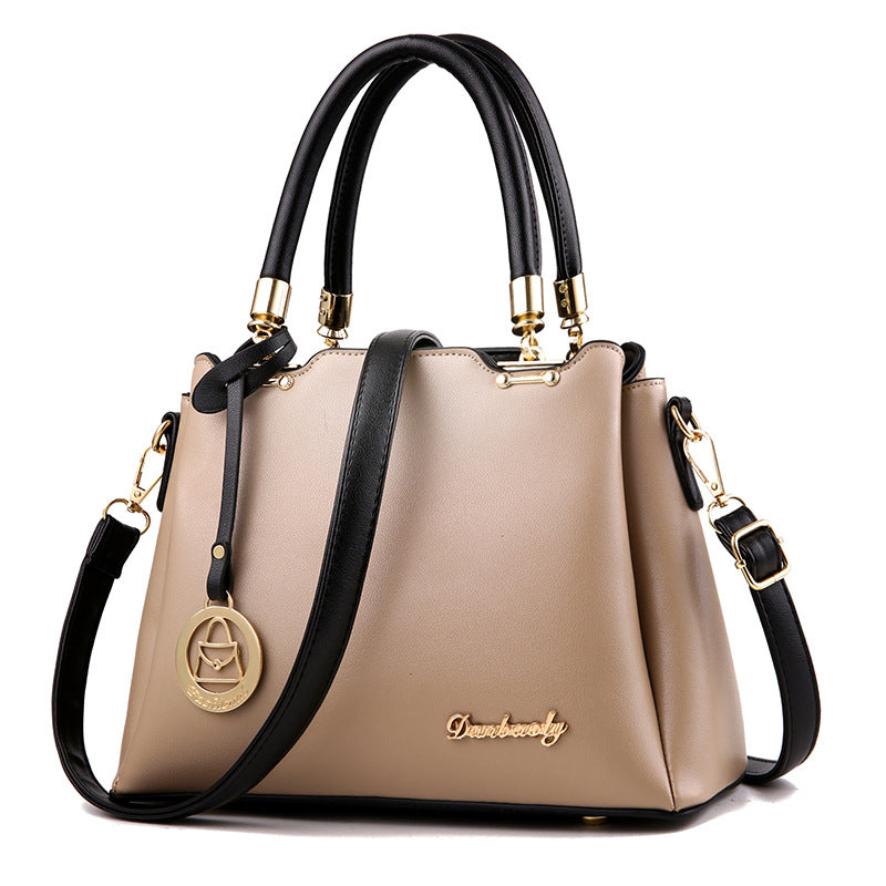 Portable Fashion Tote Bag for Women – Large Capacity PU Shoulder Handbag with Multi-Pocket Organization