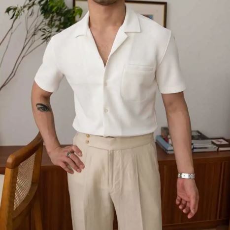 V-Neck Casual Top – Soft Breathable Relaxed Fit Shirt