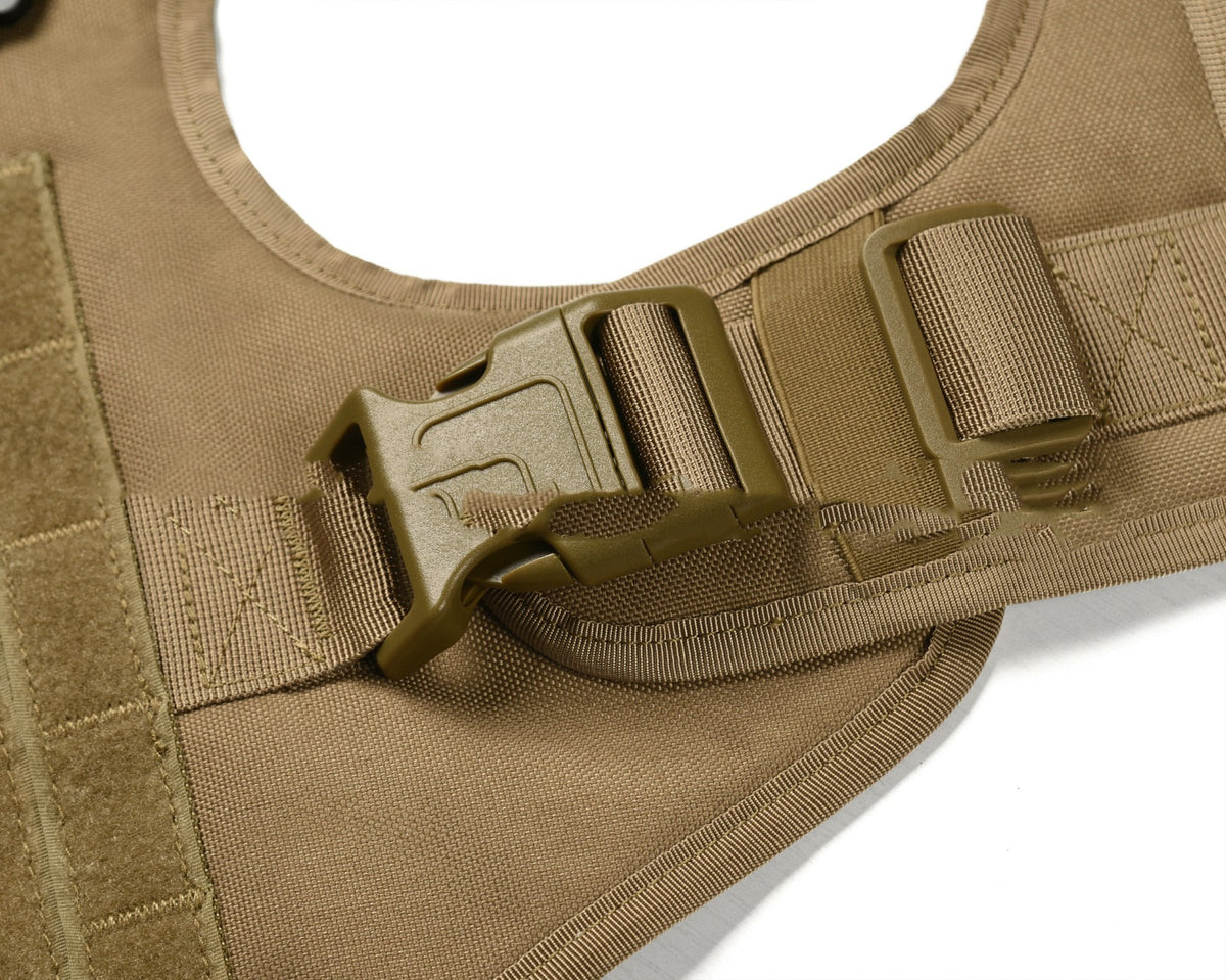 Tactical Dog Vest – Adjustable Weather-Resistant Outdoor Training Harness with Storage