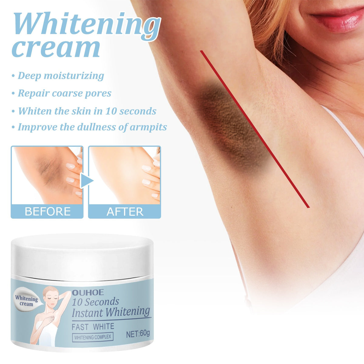 Underarm Brightening & Moisturizing Cream – Gentle Care for Sensitive Areas