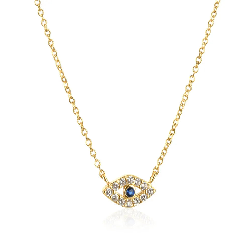 S925 Sterling Blue Eye Necklace