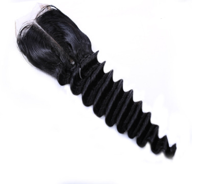 4×4 Deep Wave Brazilian Human Hair Wig – 100% Real Hair, 8–20 Inch