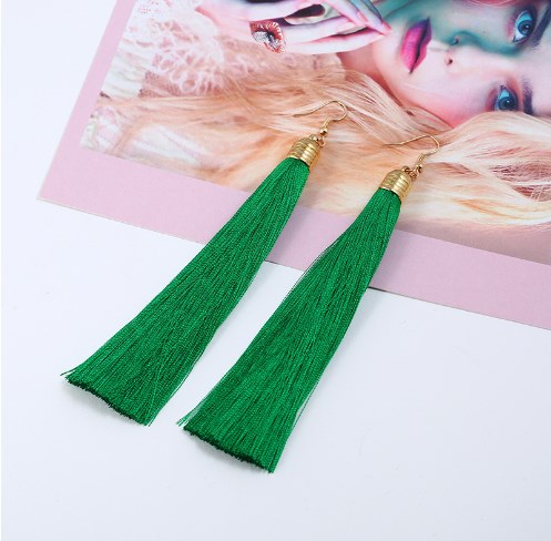 Long Tassel Dangle Earrings for Women – Elegant Statement Jewelry