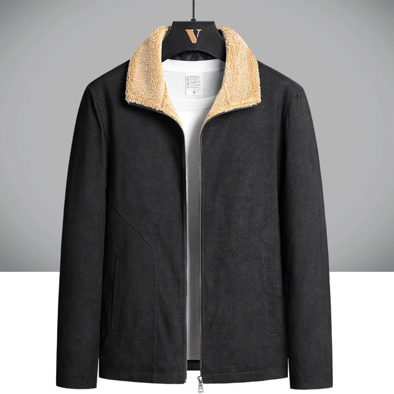 Men’s Corduroy Jacket with Thick Cotton Lining