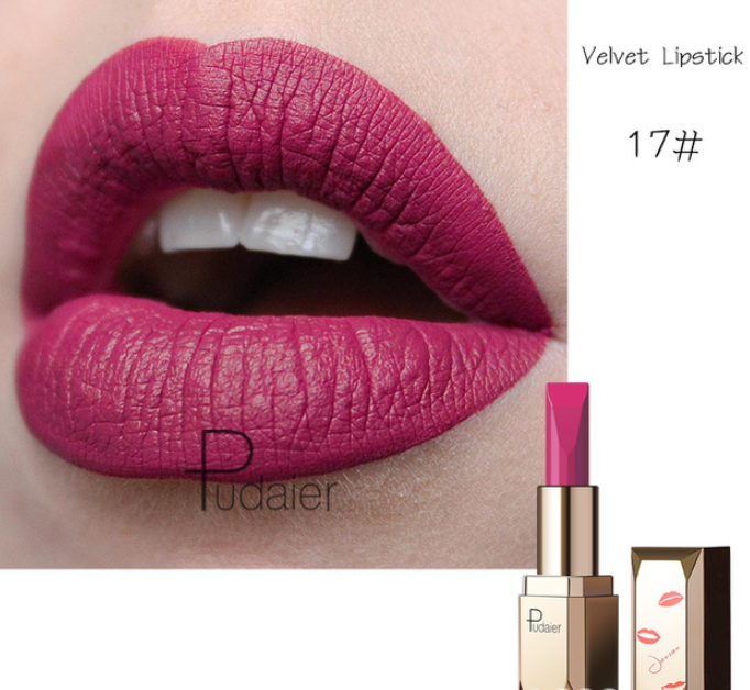 Pudale Matte Lipstick - Waterproof, 26 Colors Available