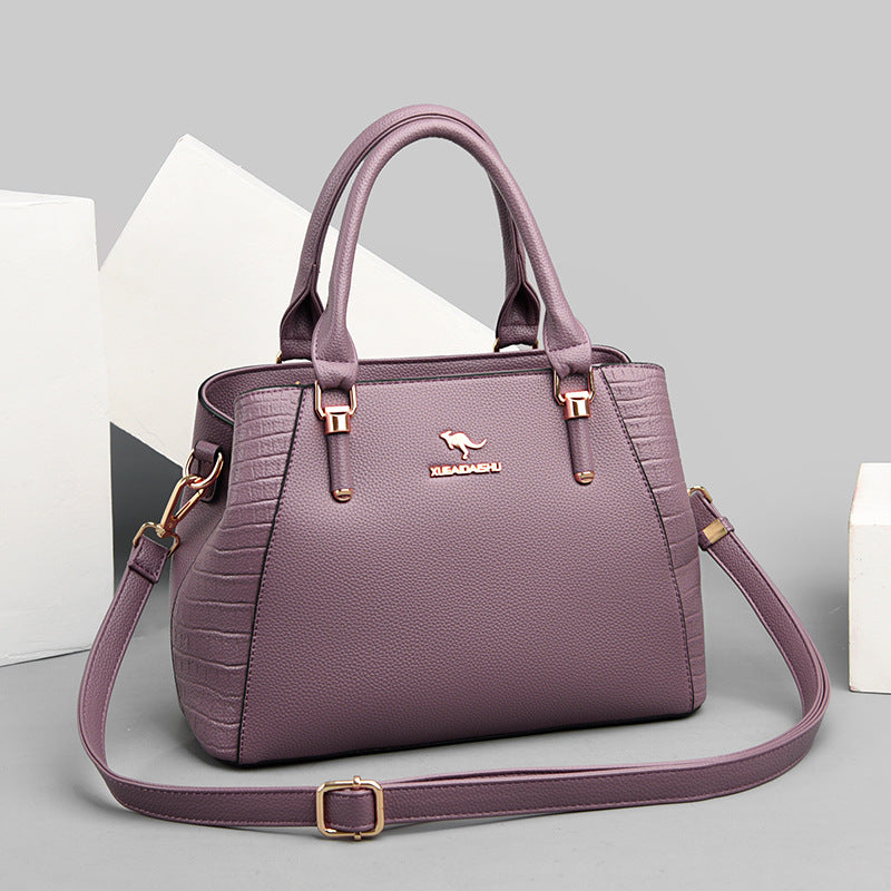 Fashionable Large Capacity Tote Bag for Women – Soft PU Crossbody & Shoulder Bag with Phone Pocket