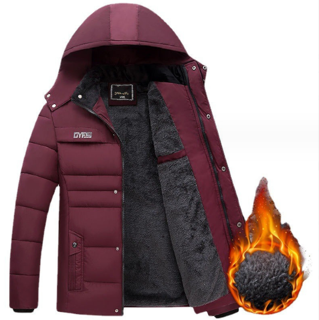 Men’s Waterproof Lined Bomber Jacket – Warm Casual Zip-Up Windproof Outerwear