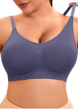 Wireless Plus Size Seamless Push-Up Bra – Comfortable Shaping Bra for Women