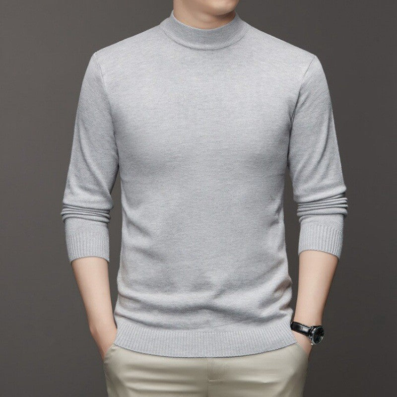 Men’s Thick Winter Turtleneck Sweater – Wool Yarn Slim-Fit Long Sleeve Pullover, 6 Colors, M–4XL