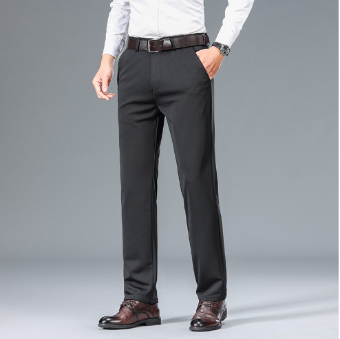 Men’s Slim Fit Cropped Pants – Casual Ankle-Length Trousers