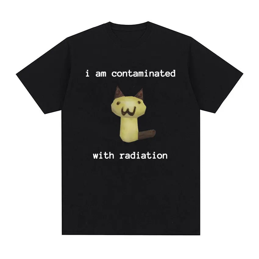 Humorous Cat Memory T-Shirt for Women - Summer Style