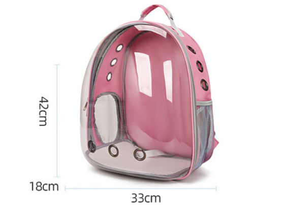 Transparent Cat Carrier Backpack – Breathable Lightweight PVC Pet Travel Bag