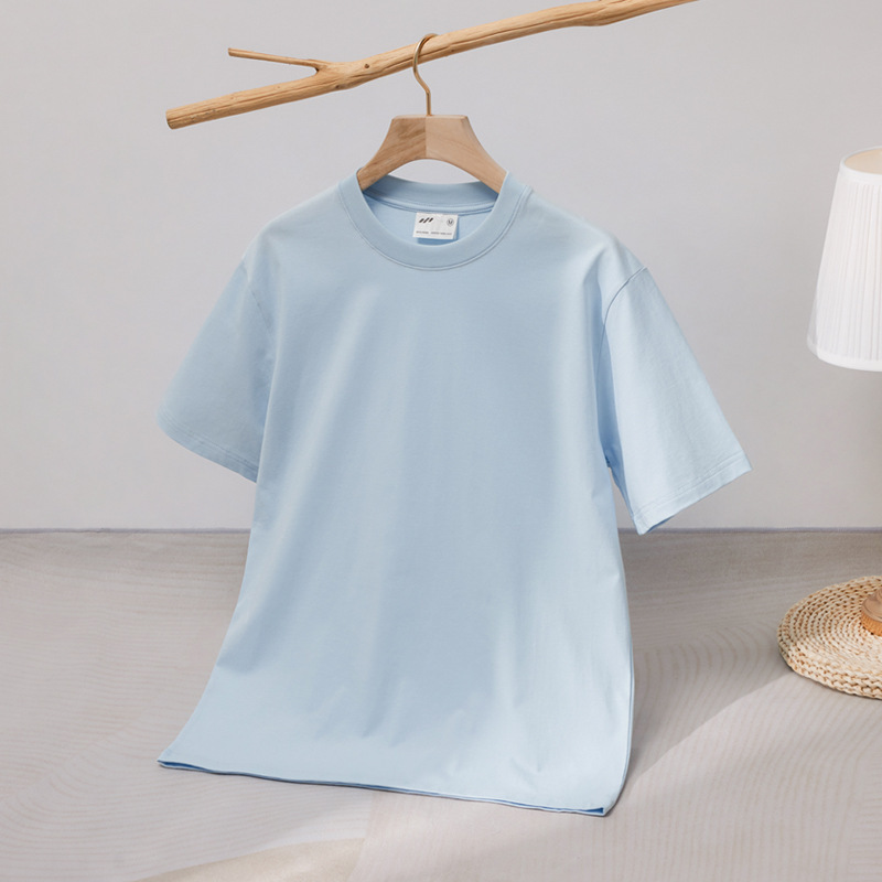 Heavyweight Unisex 240g Double Yarn Cotton T-Shirt – Loose Fit Premium Tee
