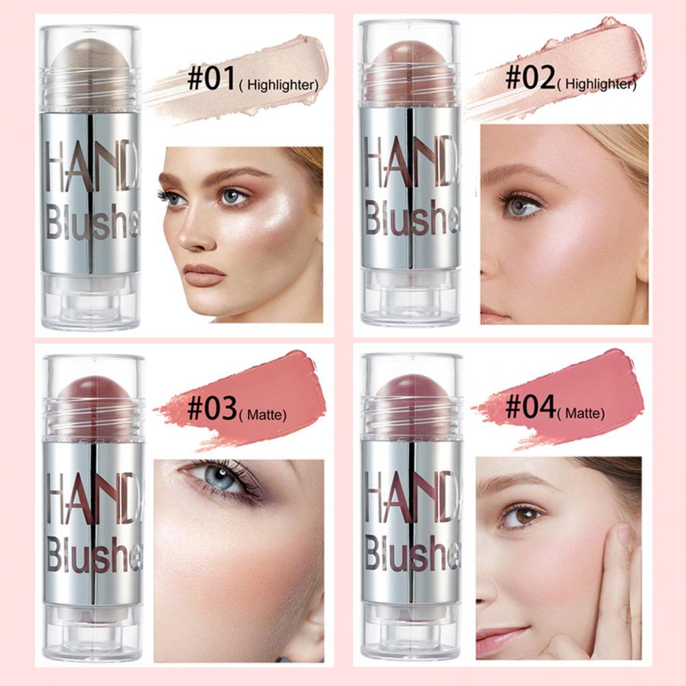 8-Color Cream Cheek Stick – Blush, Highlighter & Bronzer Face Makeup