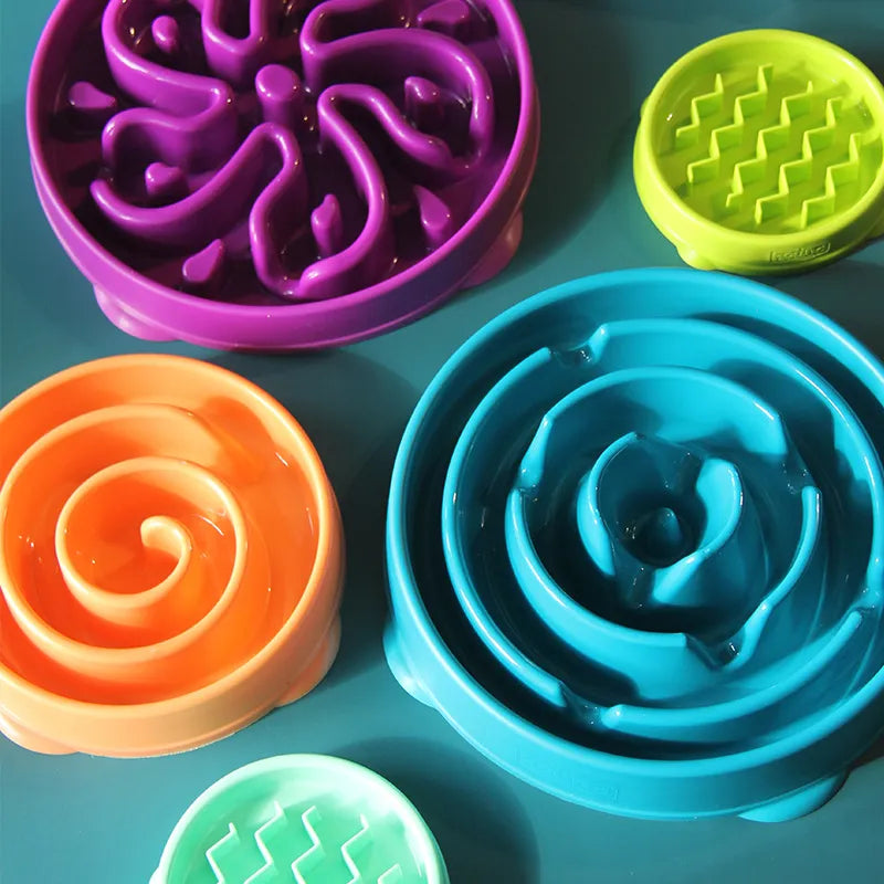 Slow Feeding Licking Bowl for Dogs & Cats – Anti-Gulping Pet Feeder