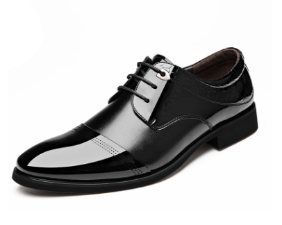 Men’s Leather Business Dress Shoes & Matching Belt – Classic Formal Set
