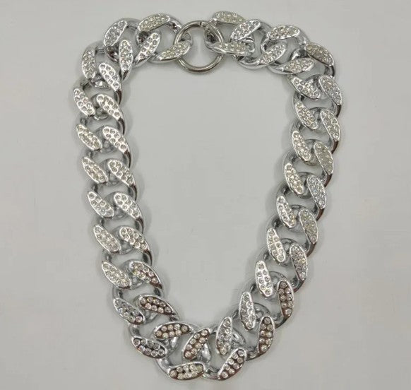 Luxury Rhinestone Dog Necklace – Sparkling Adjustable Pet Jewelry Collar