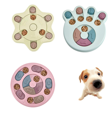 Interactive Dog Feeding Puzzle Toy for Training – Treat Dispensing Slow Feeder