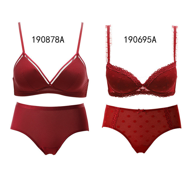 Women’s Red Zodiac Bra Set – Festive Matching Lingerie Set