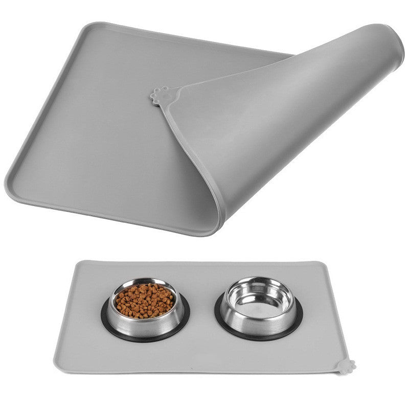 Silicone Dog Feeding Mat – Non-Slip Waterproof Pet Bowl Placemat