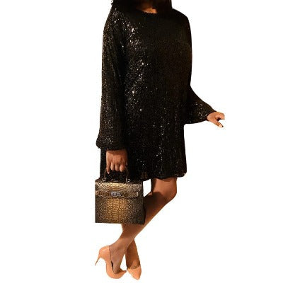 GB Sequin Party Dress – Sparkly Sequin Mini Dress for Women
