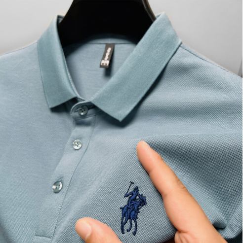 Gevante Men’s Lightweight Short Sleeve Polo Shirt – Breathable Tailored Smart Casual Polo, M–4XL