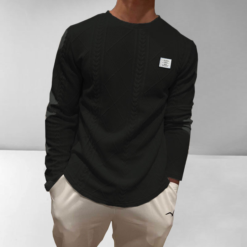 Men’s Letter Sweatshirt – Casual Crew Neck Pullover, 6 Colors, S–2XL
