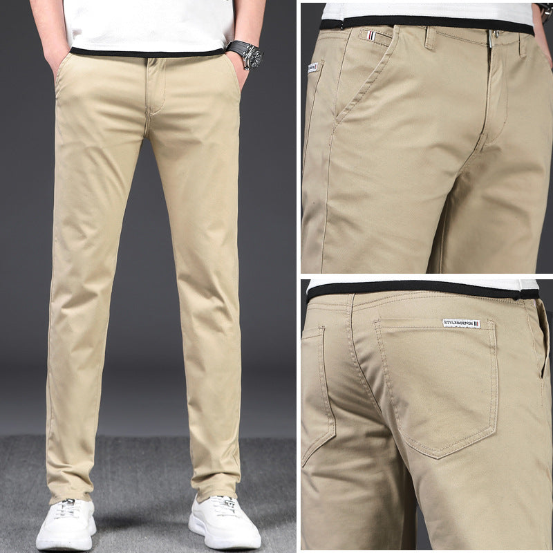 Men’s Stretch Business Casual Pants – Relaxed Fit Smart Trousers