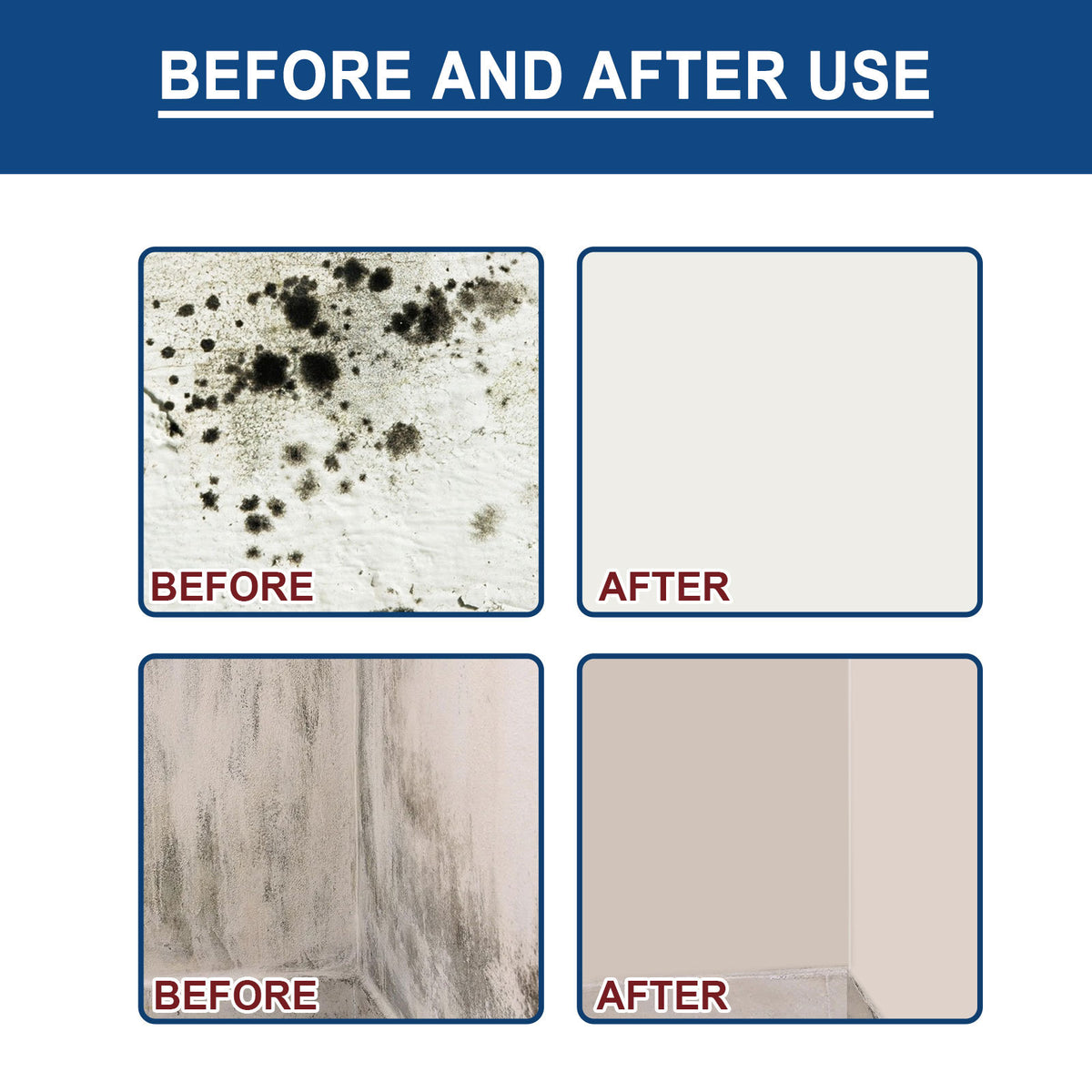 Mold Removal Gel – Penetrating Mildew Remover with Scraper, 120g