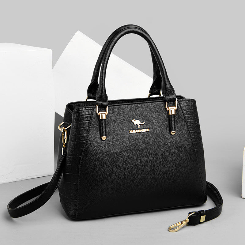 Fashionable Large Capacity Tote Bag for Women – Soft PU Crossbody & Shoulder Bag with Phone Pocket