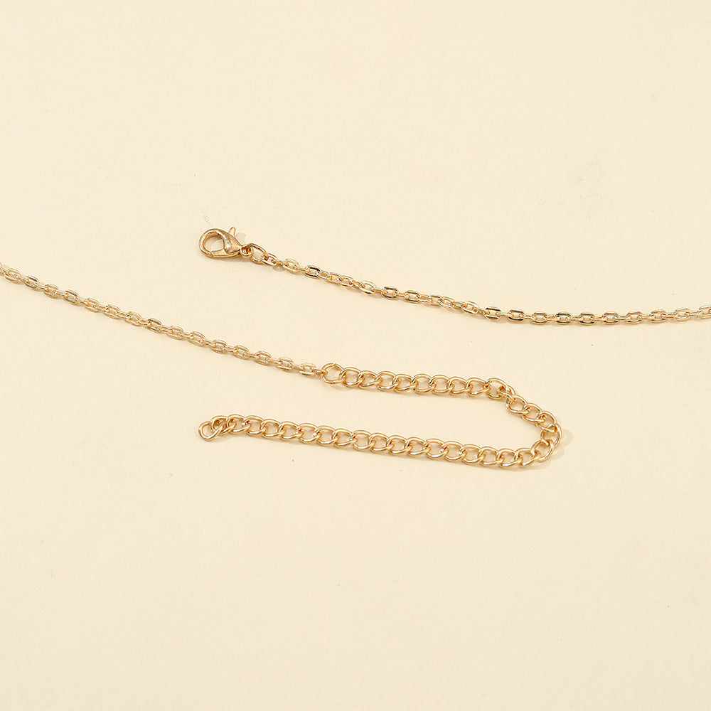 Women’s Rhinestone Metal Body Chain – Elegant Single-Loop Statement Jewelry
