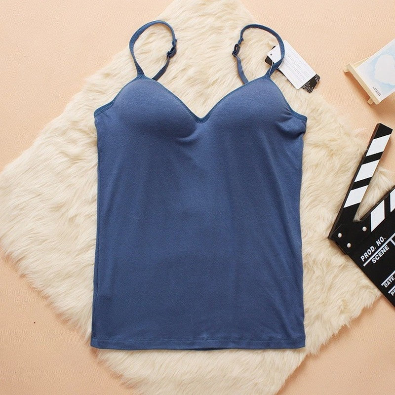 Women’s Modal Bodysuit Tank Top – Slim Fit Sleeveless Basic Top