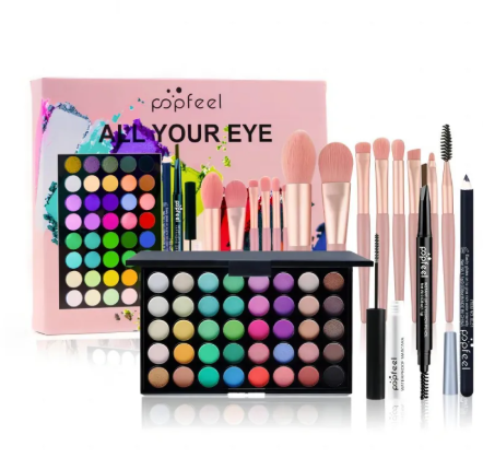 40-Color Eyeshadow Palette – Highly Pigmented Matte, Shimmer & Glitter