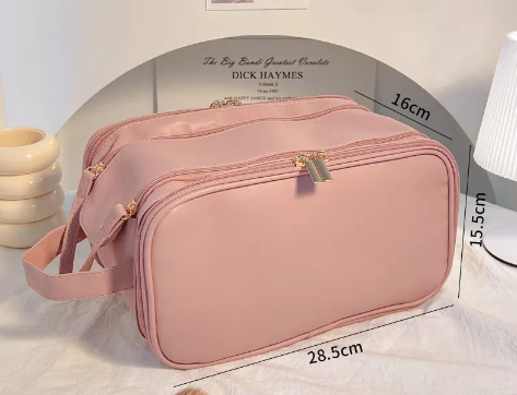 Large Cosmetic Travel Bag – Portable Makeup & Toiletry Organizer