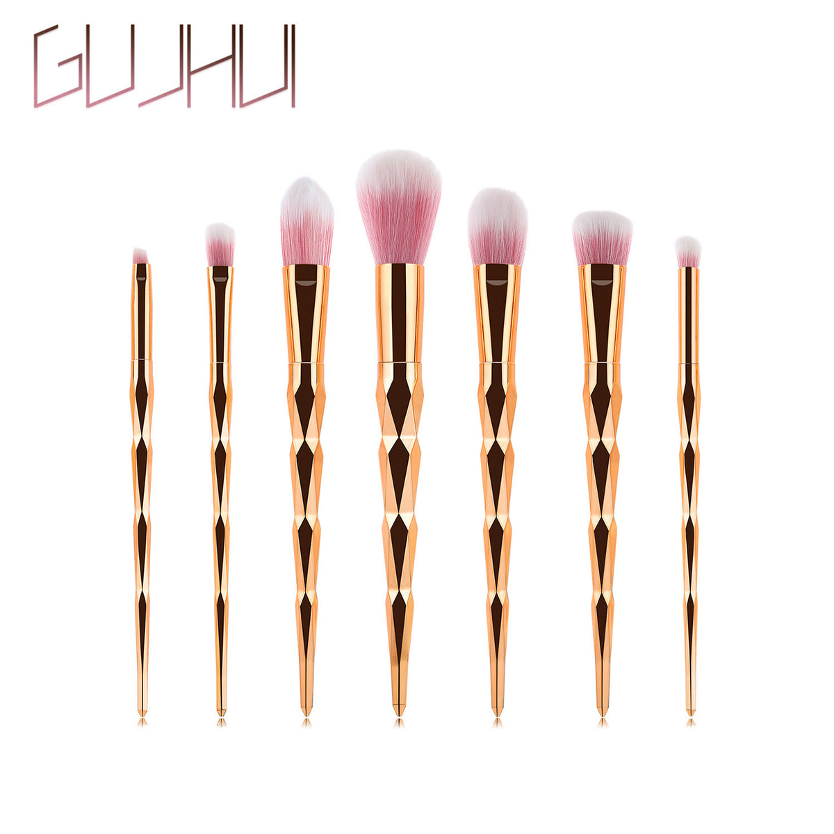 7-Piece Diamond Makeup Brush Set for Foundation