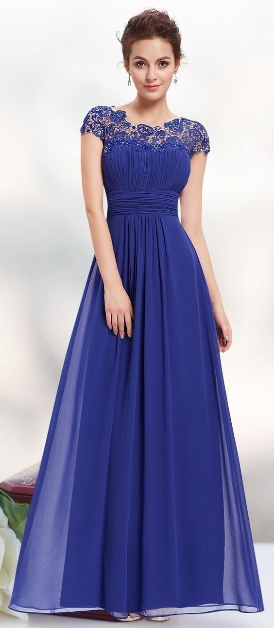 Elegant Backless Lace Maxi Dress – Women’s Formal Evening Party Dress