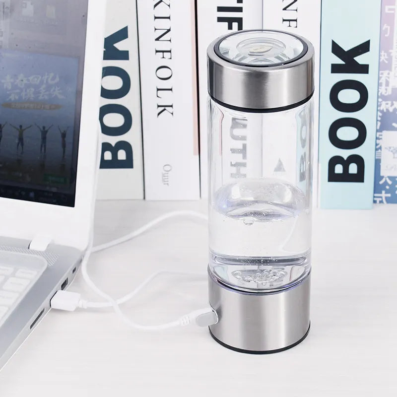 Portable Electric Hydrogen Water Bottle – Rechargeable Hydrogen-Rich Water Generator