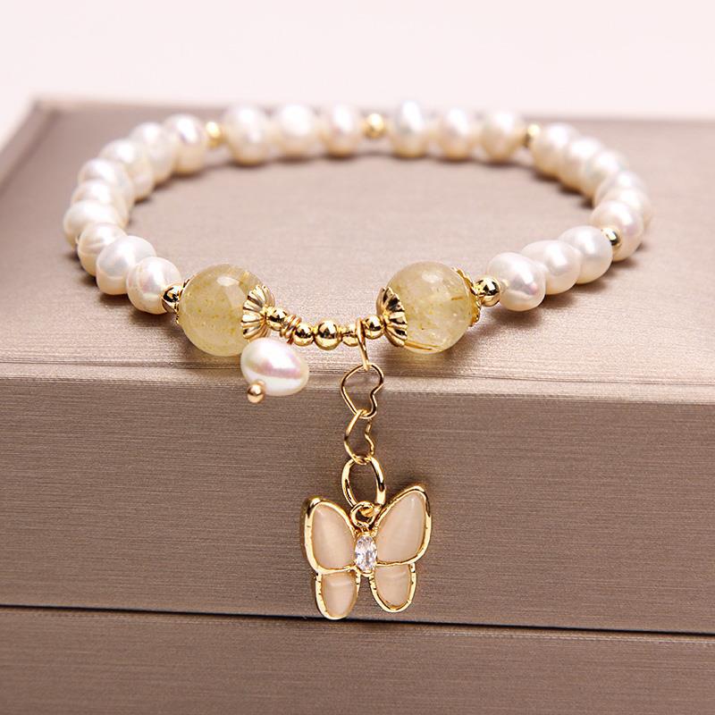 Women’s Natural Freshwater Pearl Bracelet – Elegant Classic Pearl Jewelry