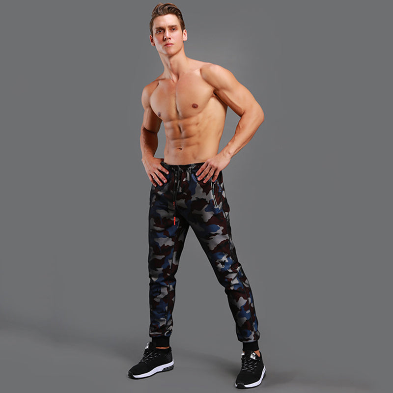 Men’s Breathable Camouflage Workout Pants – Casual Fitness Trousers