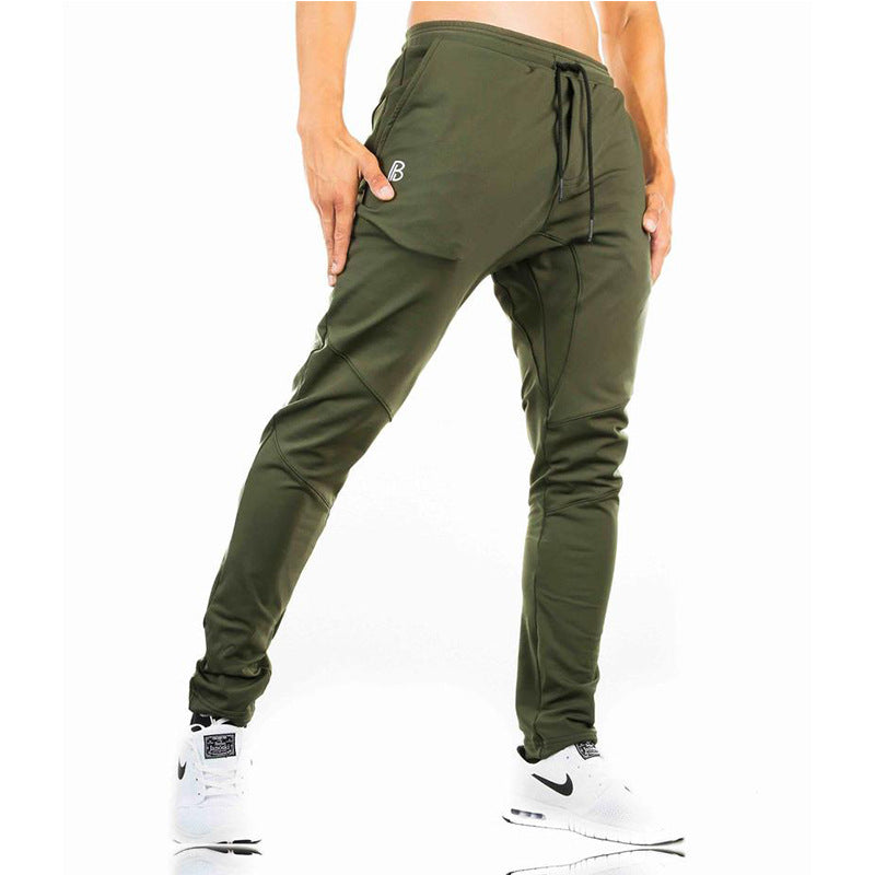 Men’s Cotton Fitness Trousers – Slim Athletic Casual Pants